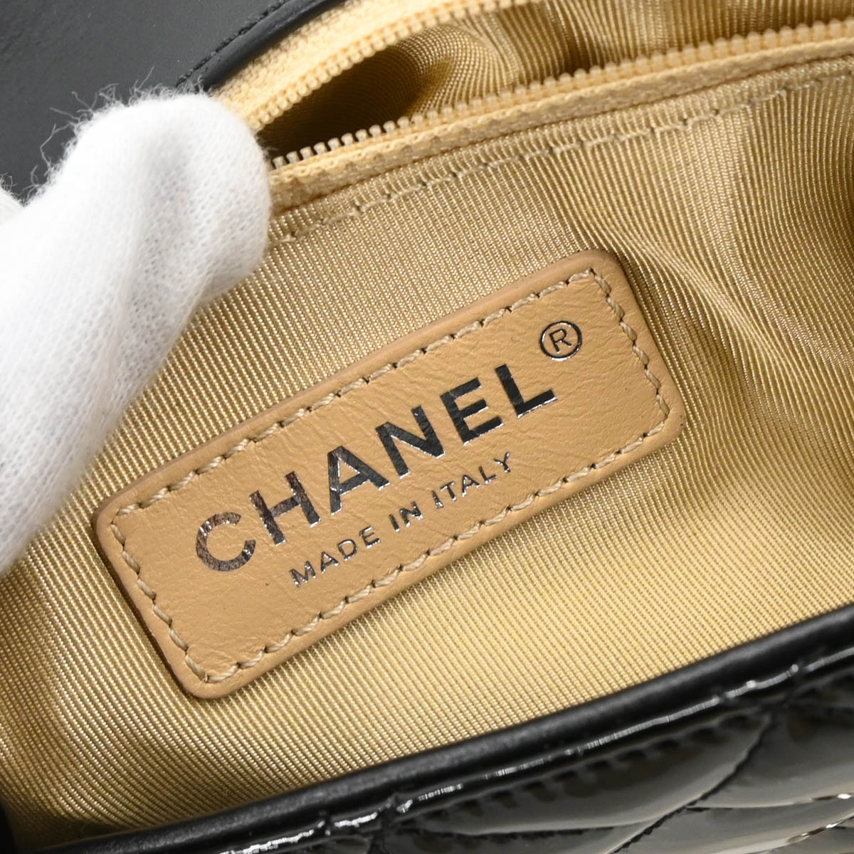 Chanel 2016-2017 Black Patent Leather Shoulder Bag