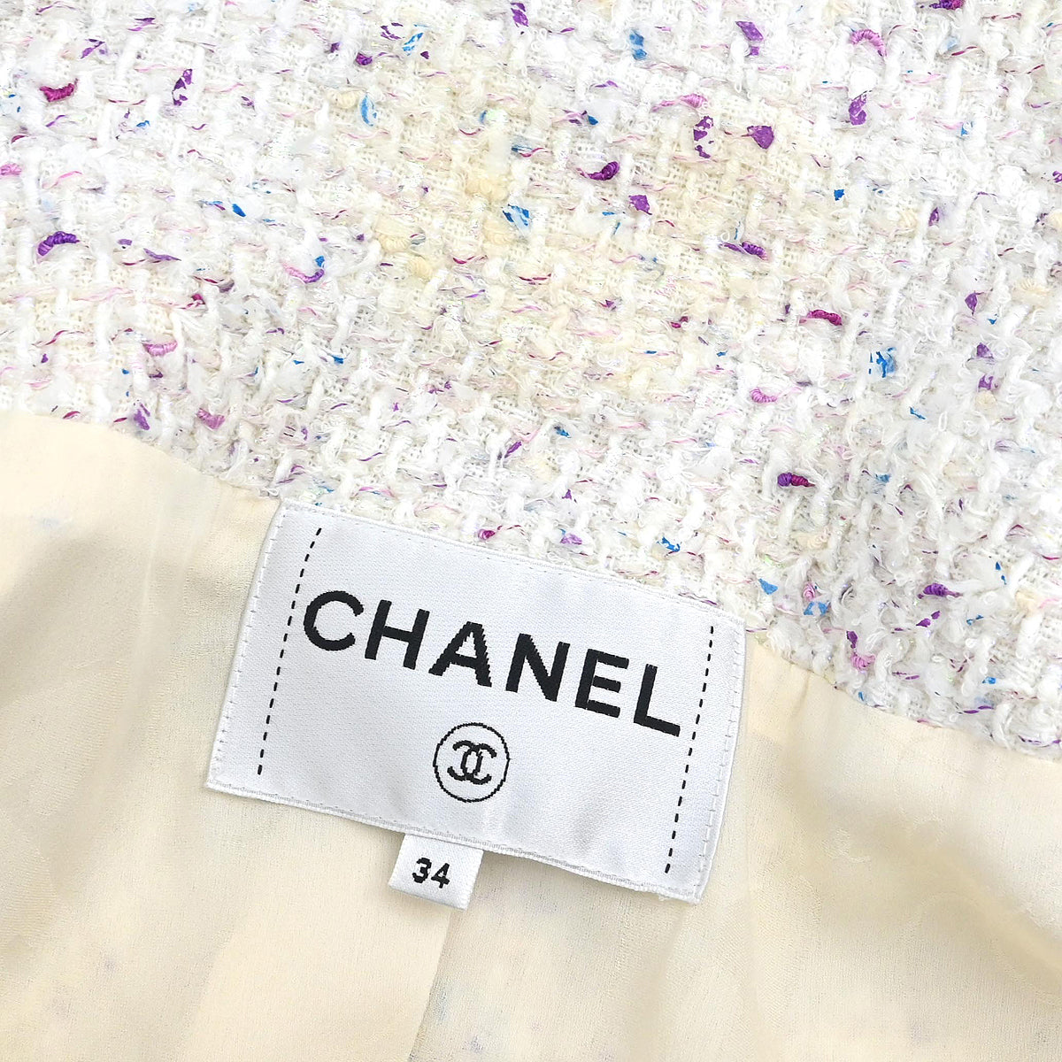 Chanel 2018 Double Breasted Jacket White #34