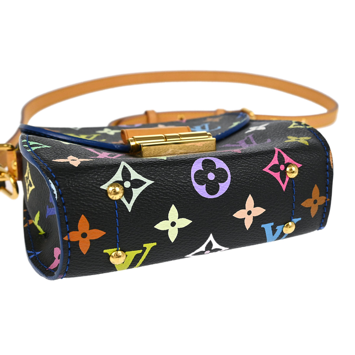 Louis Vuitton 2012 Black Multicolor Heart Breaker Shoulder Bag M40659