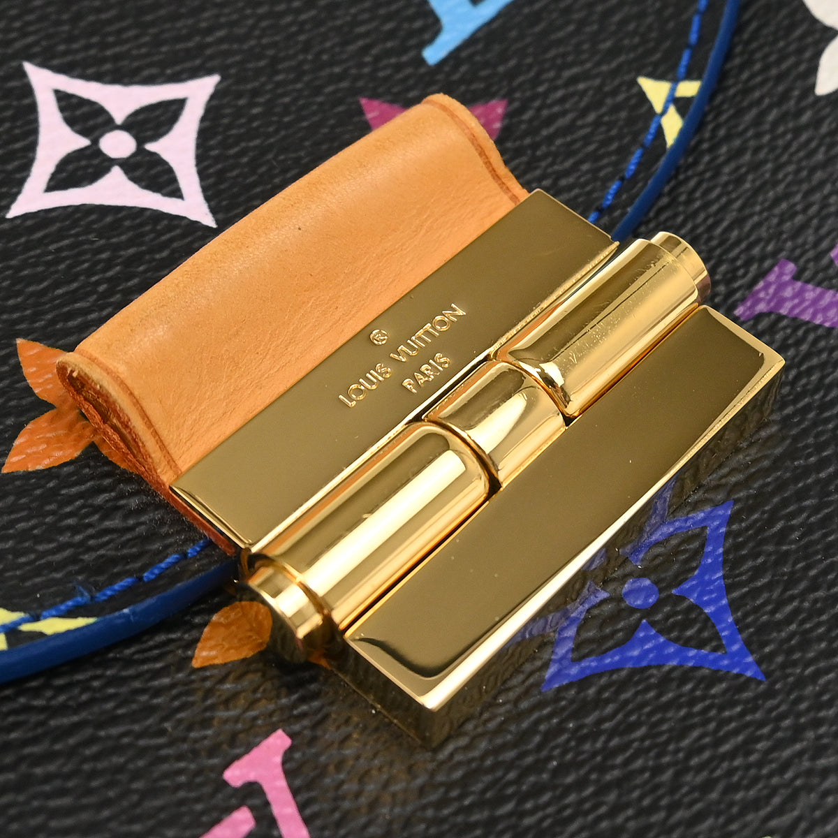 Louis Vuitton 2012 Black Multicolor Heart Breaker Shoulder Bag M40659