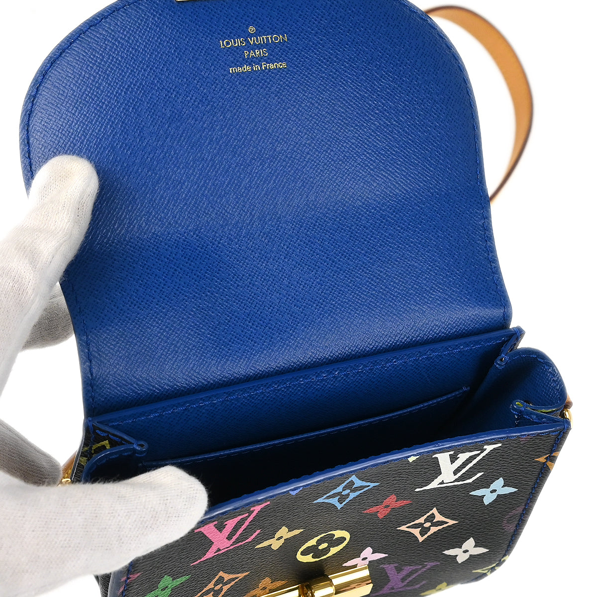 Louis Vuitton 2012 Black Multicolor Heart Breaker Shoulder Bag M40659