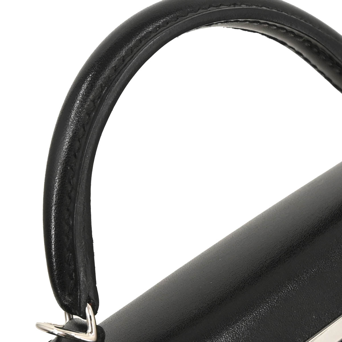 Hermes 2019 Black Box Calf Mini Kelly 20 2way Shoulder Sellier Handbag