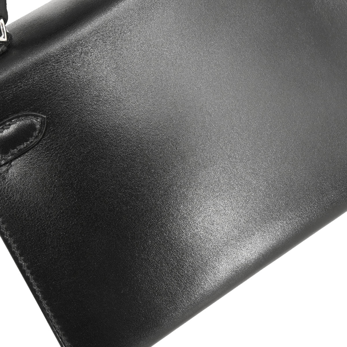 Hermes 2019 Black Box Calf Mini Kelly 20 2way Shoulder Sellier Handbag