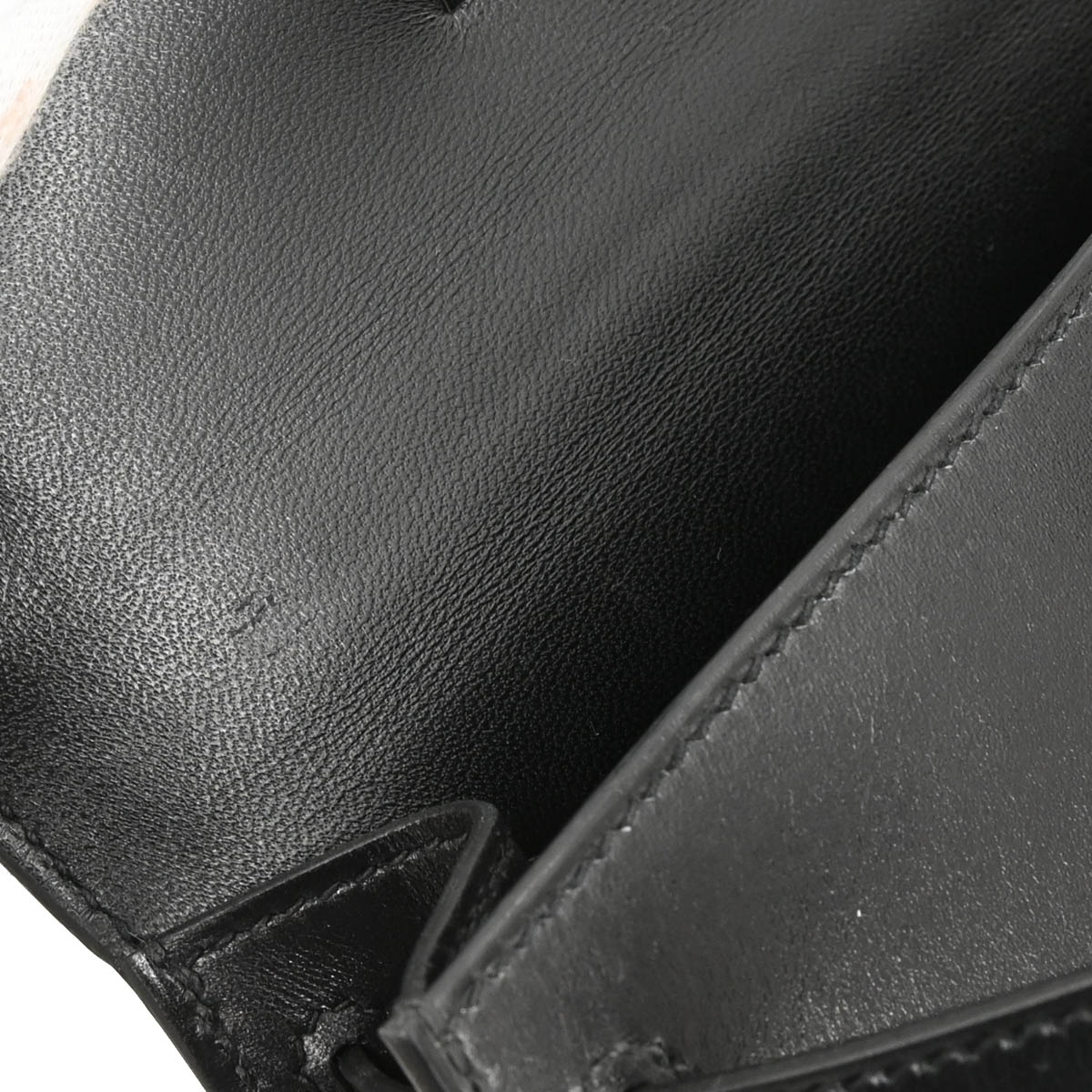 Hermes 2019 Black Box Calf Mini Kelly 20 2way Shoulder Sellier Handbag