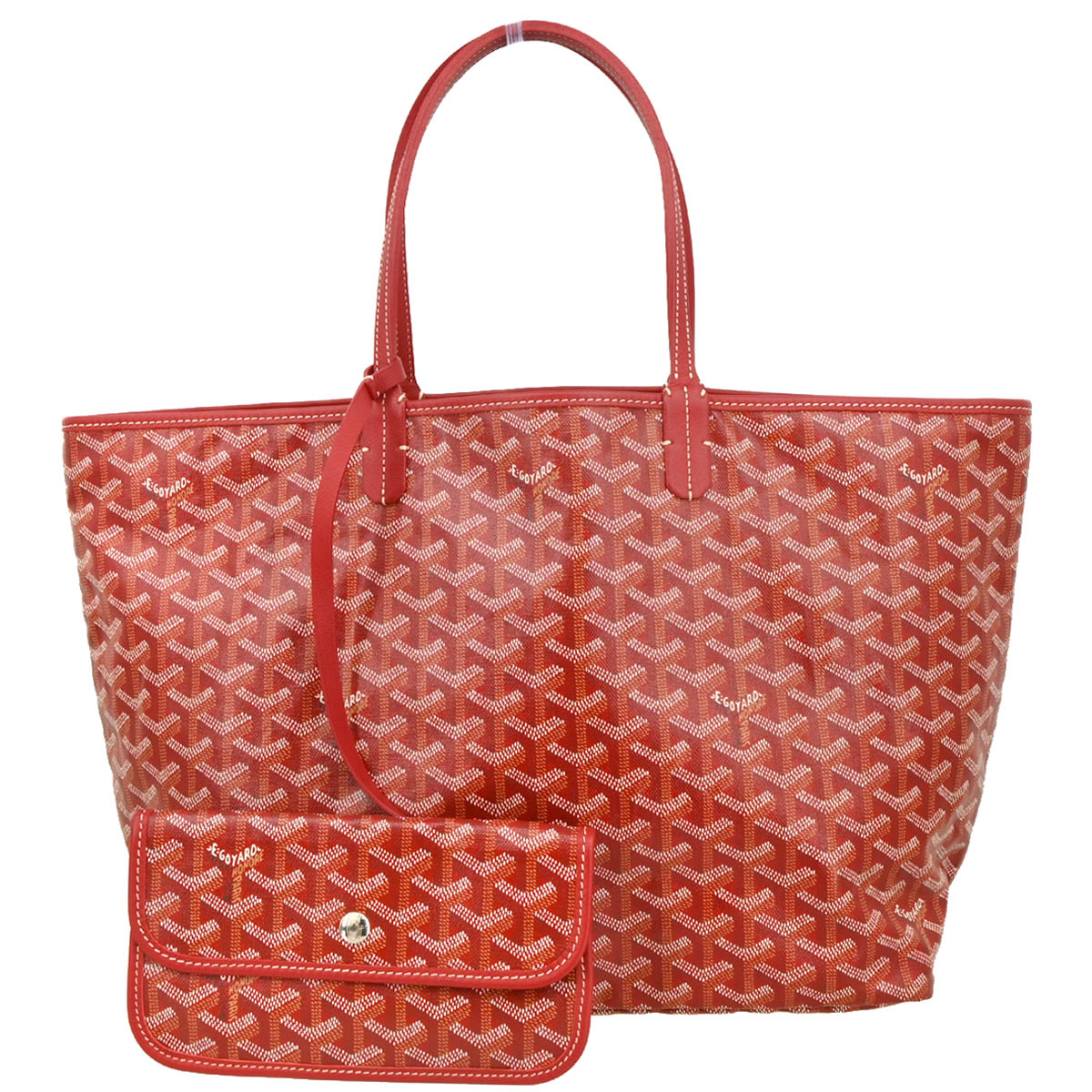 Goyard 2018 Red Saint Louis PM Tote Bag