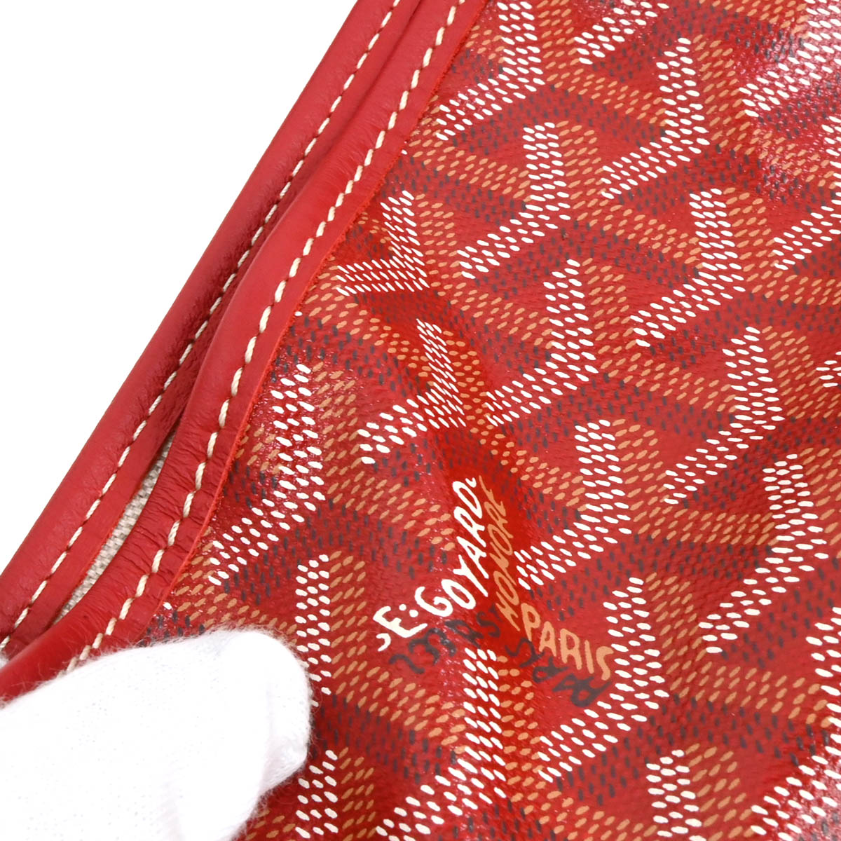 Goyard 2018 Red Saint Louis PM Tote Bag
