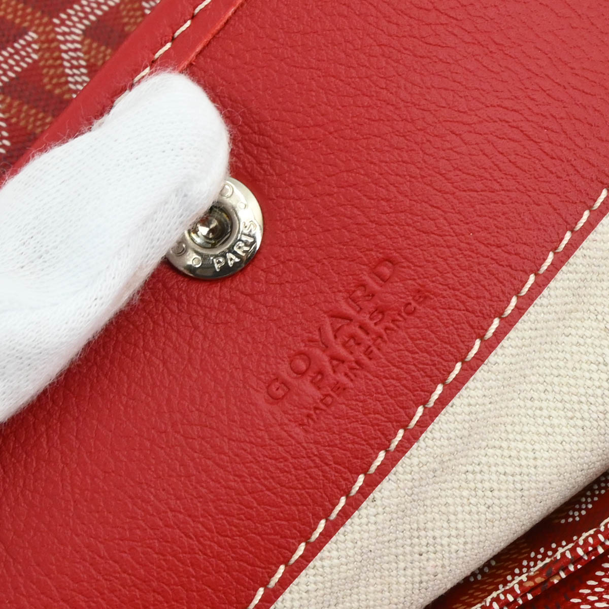 Goyard 2018 Red Saint Louis PM Tote Bag