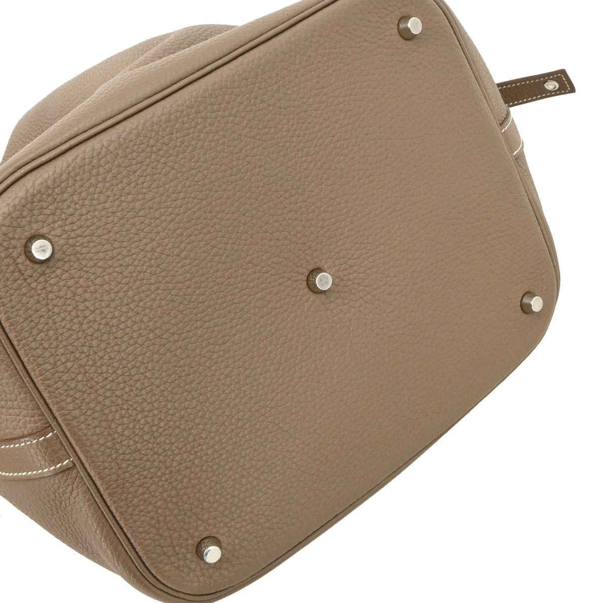 Hermes 2012 Etoupe Taurillon Clemence Picotin Lock 26 GM Handbag