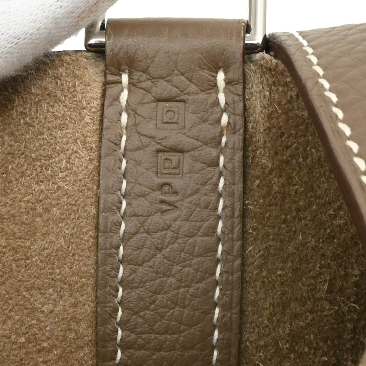 Hermes 2012 Etoupe Taurillon Clemence Picotin Lock 26 GM Handbag