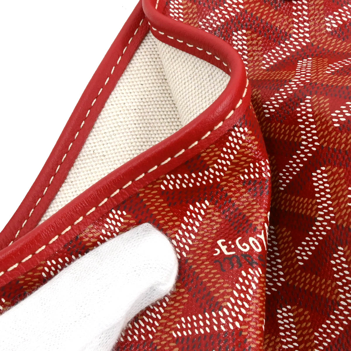Goyard 2019 Red Saint Louis PM Tote Bag
