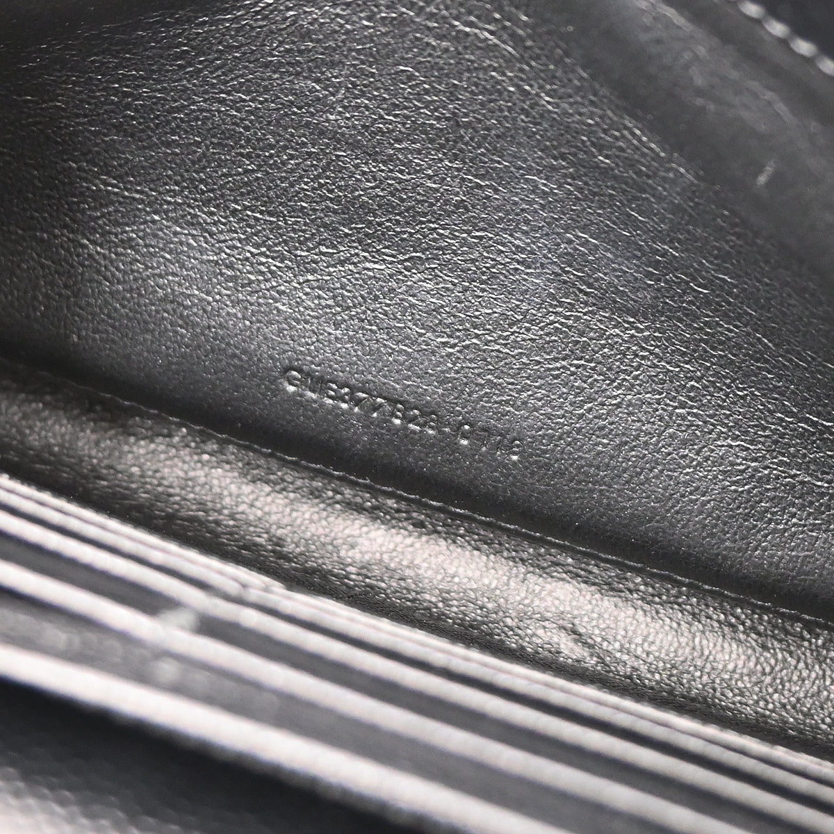 Saint Laurent 2018 Black Cassandre WOC Shoulder Wallet Bag