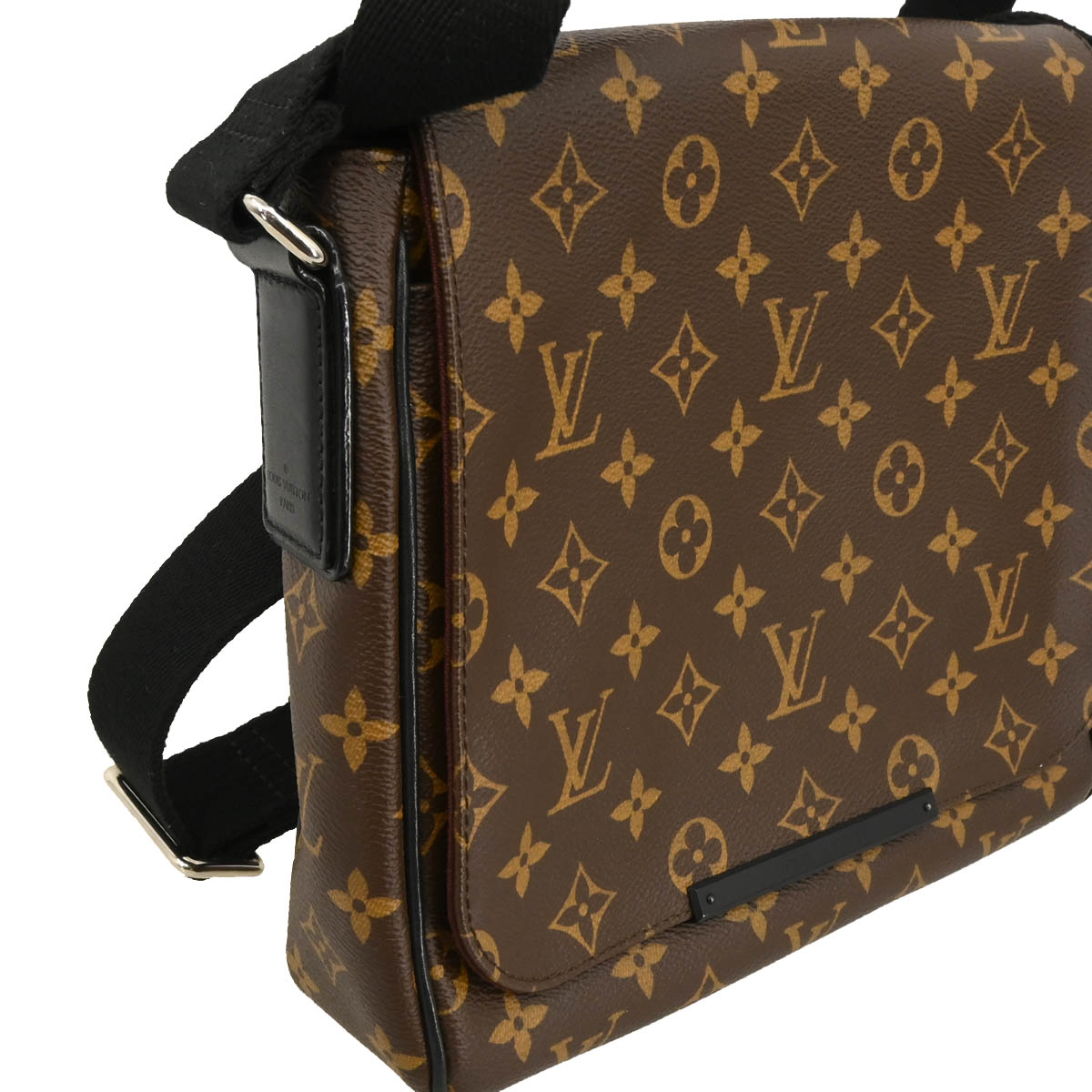 Louis Vuitton 2015 Monogram Macassar District PM Shoulder Bag M40935