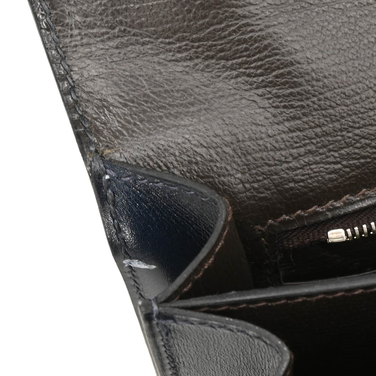 Hermes 2012 Blue Minuit Box Calf Illico Elan 32 Handbag
