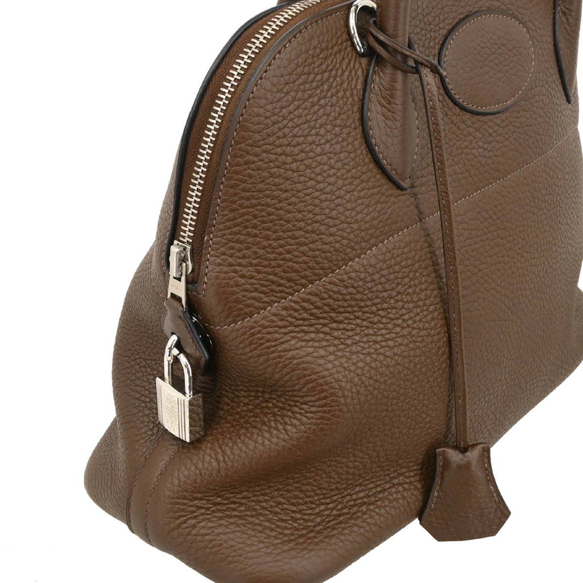 Hermes 2012 Cafe Taurillon Clemence Bolide 31 2way Shoulder Handbag