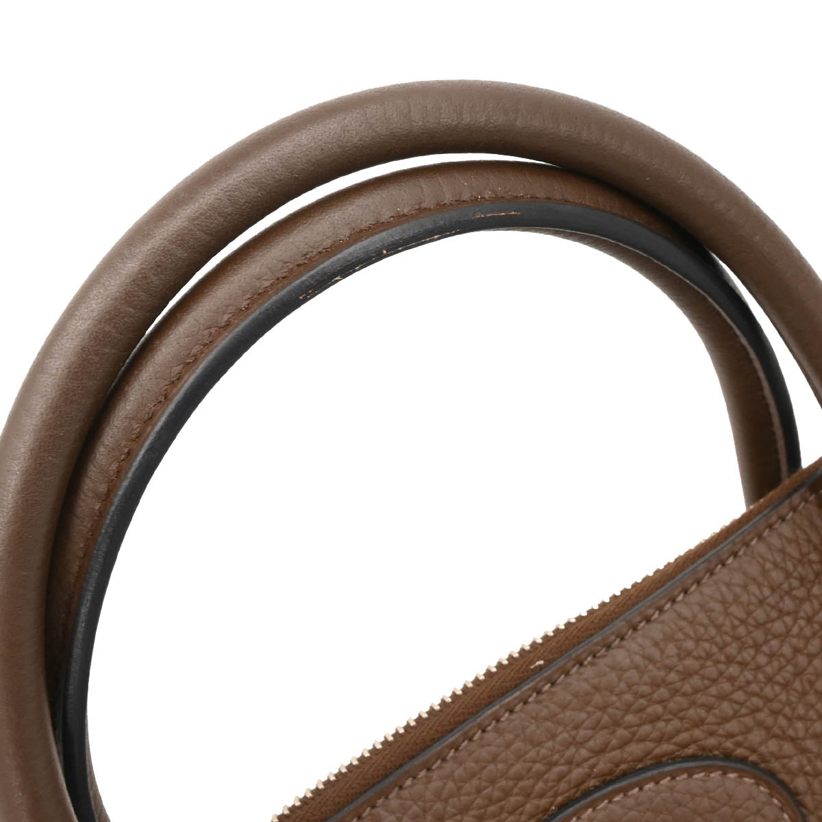 Hermes 2012 Cafe Taurillon Clemence Bolide 31 2way Shoulder Handbag