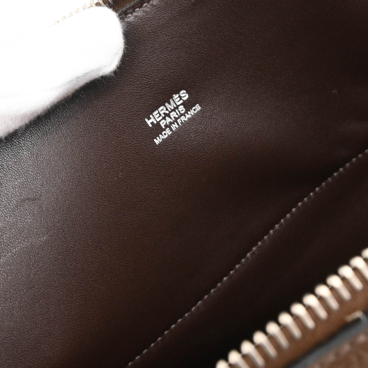 Hermes 2012 Cafe Taurillon Clemence Bolide 31 2way Shoulder Handbag
