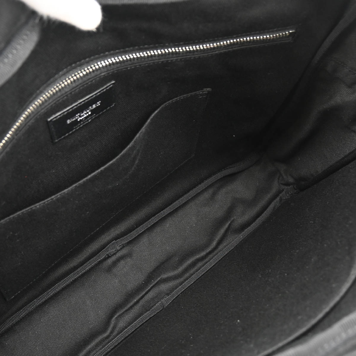 Saint Laurent Black Leather Sac de Jour Briefcase