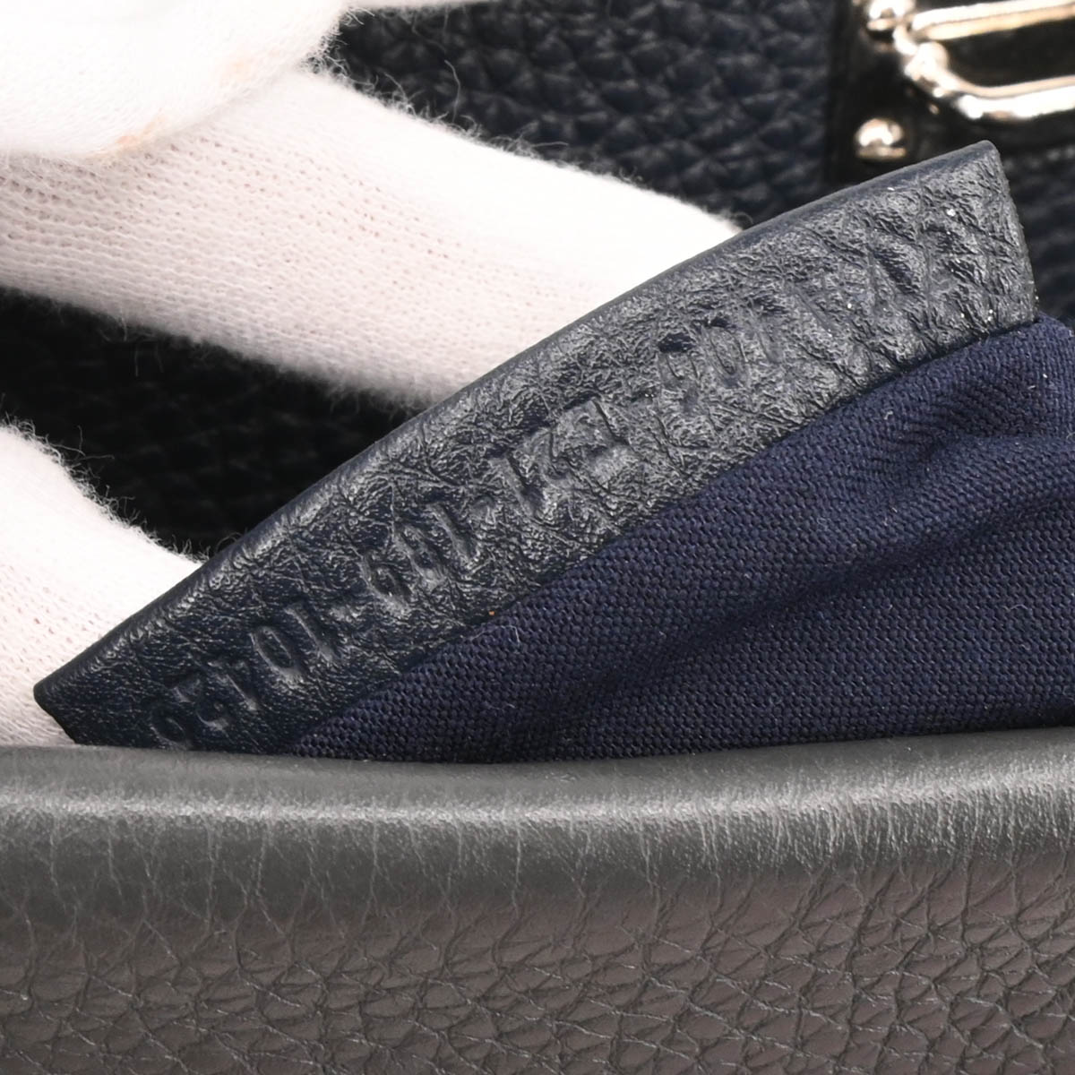 Fendi Gray Leather Peekaboo Fit 2way Shoulder Handbag