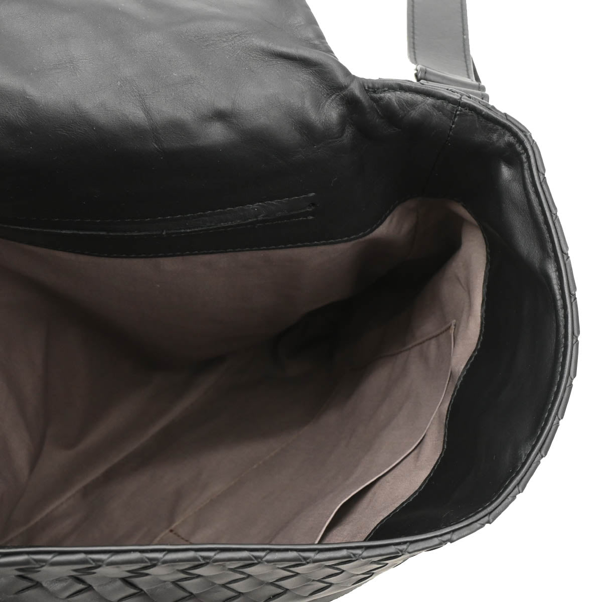 Bottega Veneta Black Intrecciato Shoulder Bag