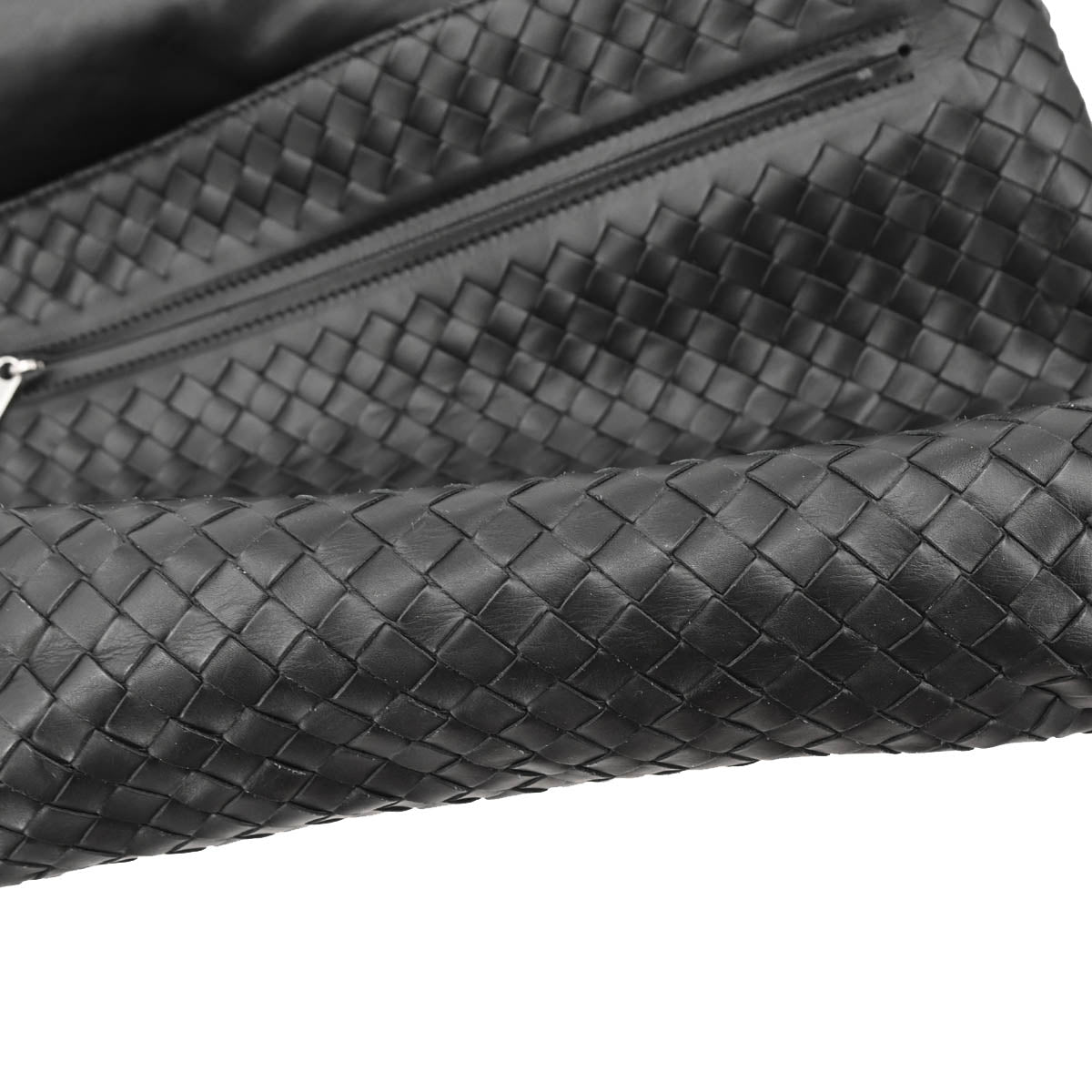 Bottega Veneta Black Intrecciato Shoulder Bag