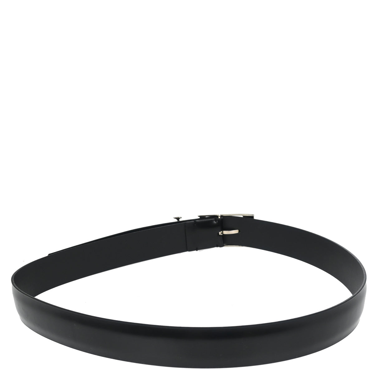 Louis Vuitton 2010 Black Leather Ceinture Belt M9840V #85/34 Small Good