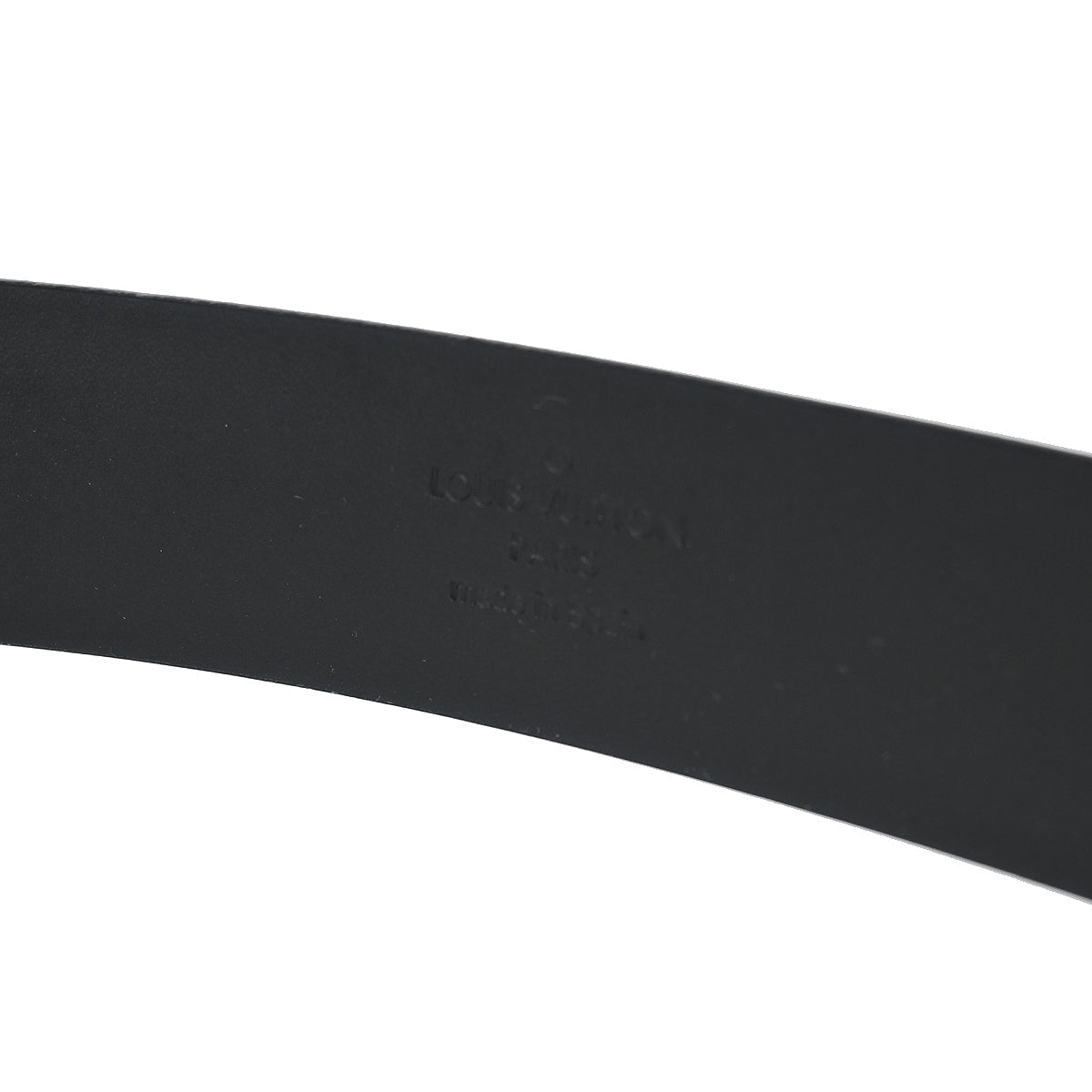 Louis Vuitton 2010 Black Leather Ceinture Belt M9840V #85/34 Small Good