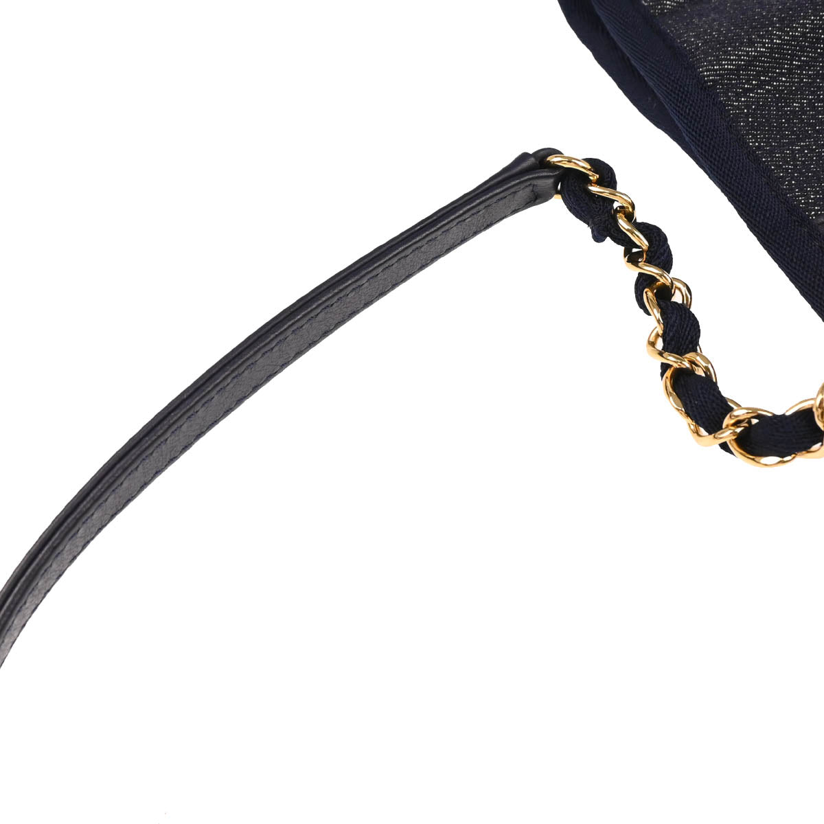 Chanel 2012-2013 Navy Denim Small Deauville Tote Bag