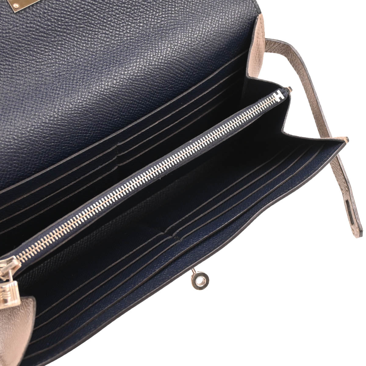 Hermes Tourterelle Gray Epsom Kelly Wallet