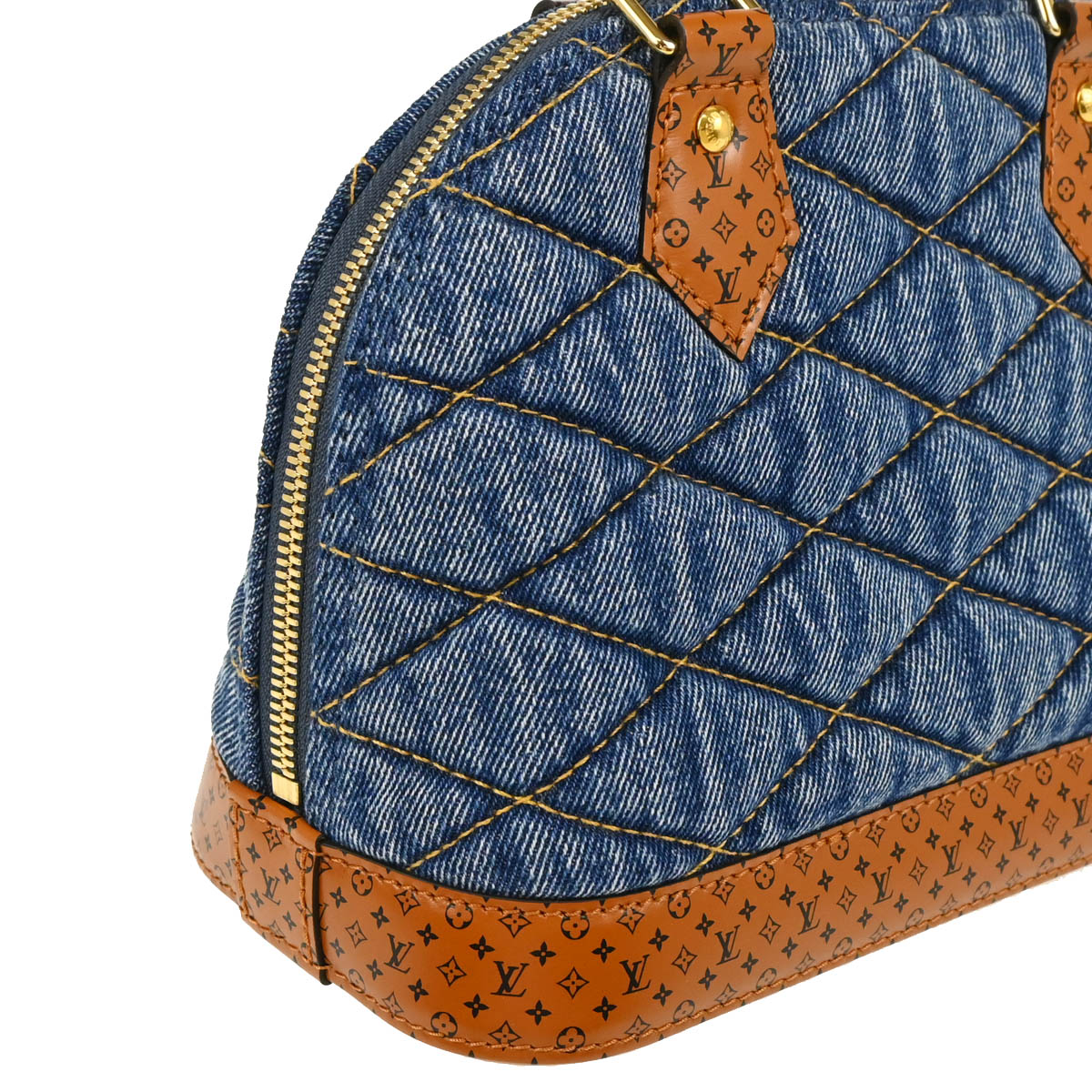 Louis Vuitton 2019 Denim Leather Malletage Alma BB 2way Shoulder Handbag M55048
