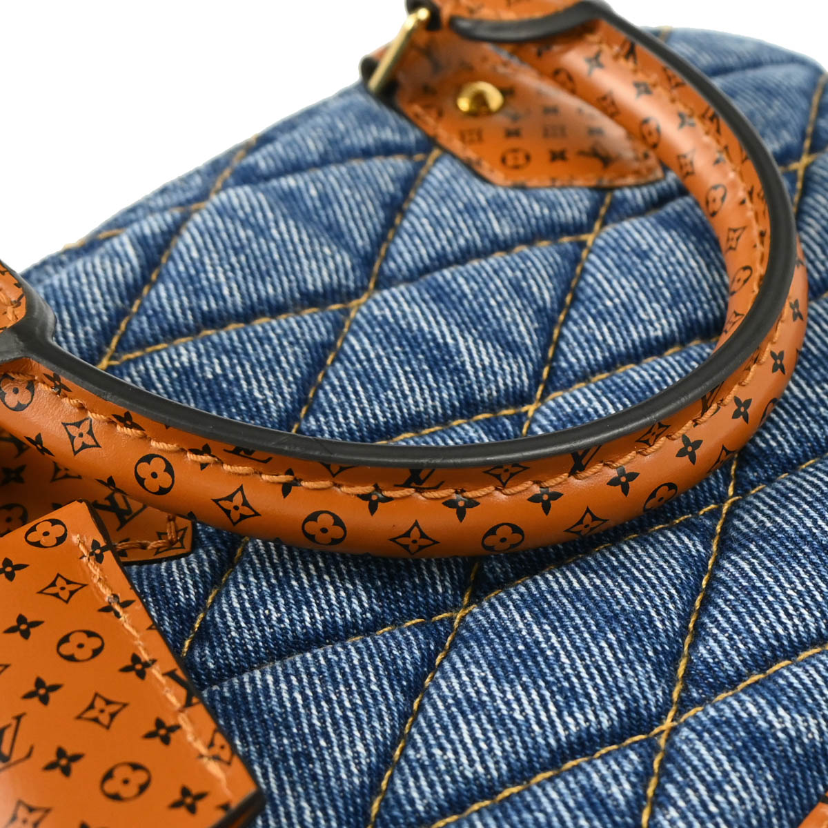Louis Vuitton 2019 Denim Leather Malletage Alma BB 2way Shoulder Handbag M55048