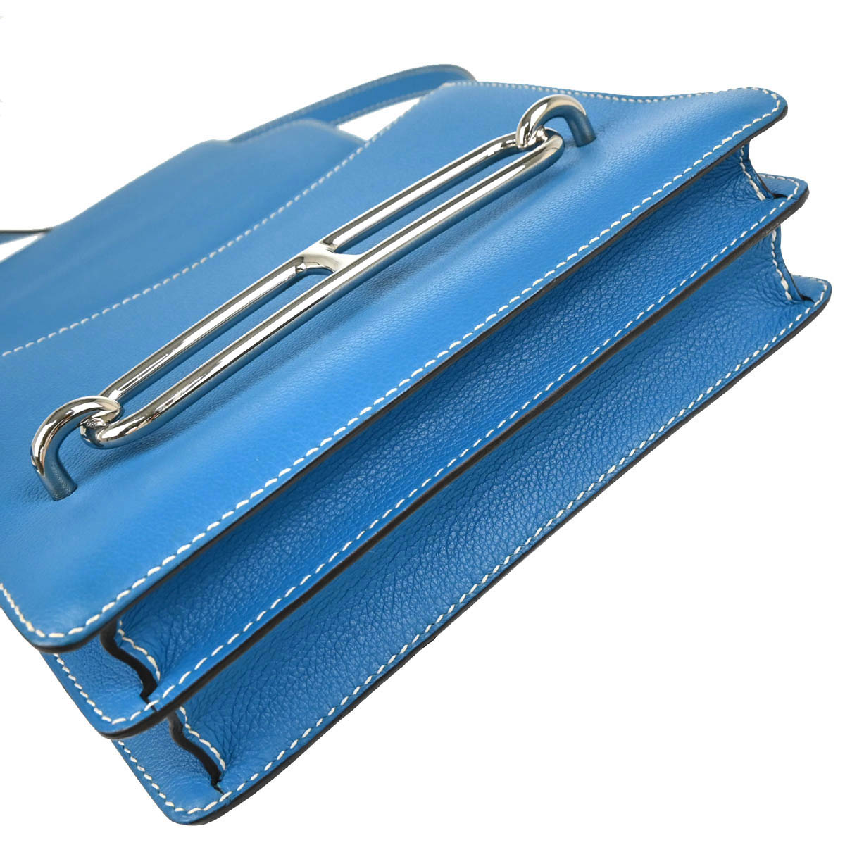 Hermes 2017 Blue Hydra Epsom Roulis 23 Shoulder Bag