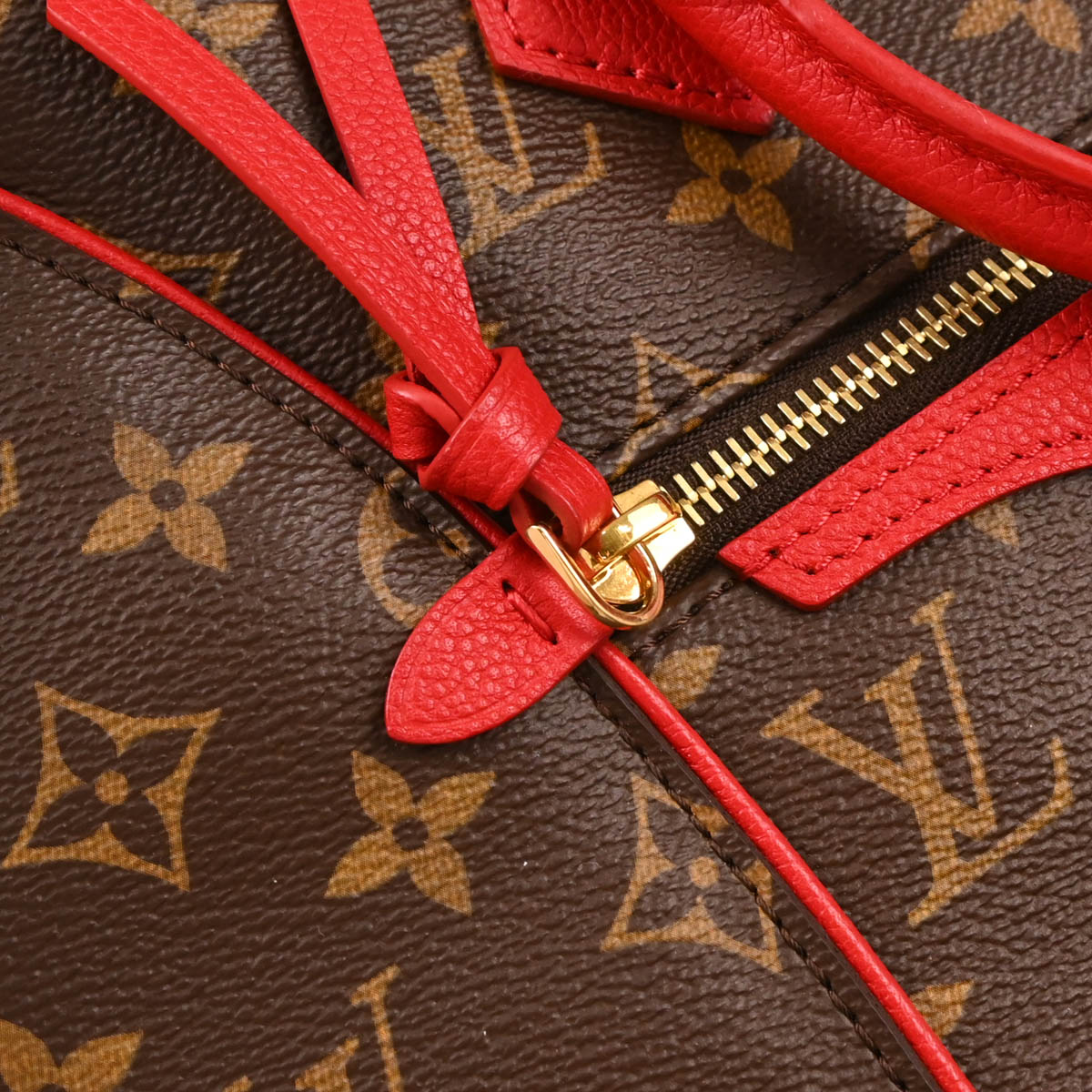 Louis Vuitton 2017 Red Monogram Tournelle PM 2way Tote Bag M44027