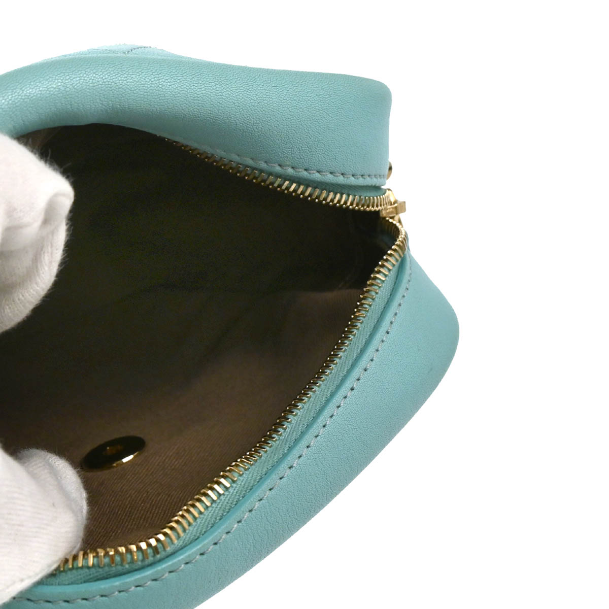 Chanel 2018-2019 Light Blue Goatskin Casual Trip North South Camera Bag