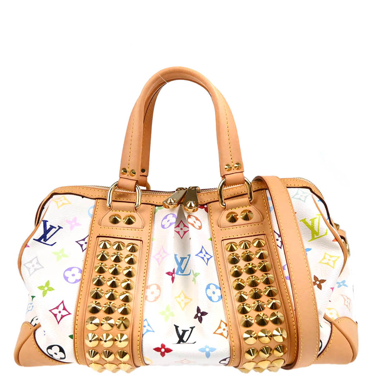 Louis Vuitton 2010 White Monogram Multicolor Courtney MM M45641