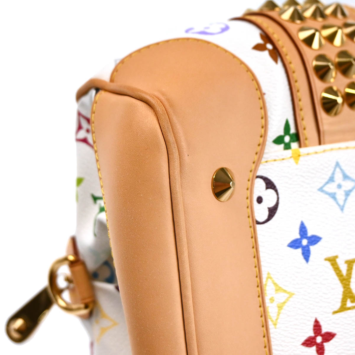 Louis Vuitton 2010 White Monogram Multicolor Courtney MM M45641