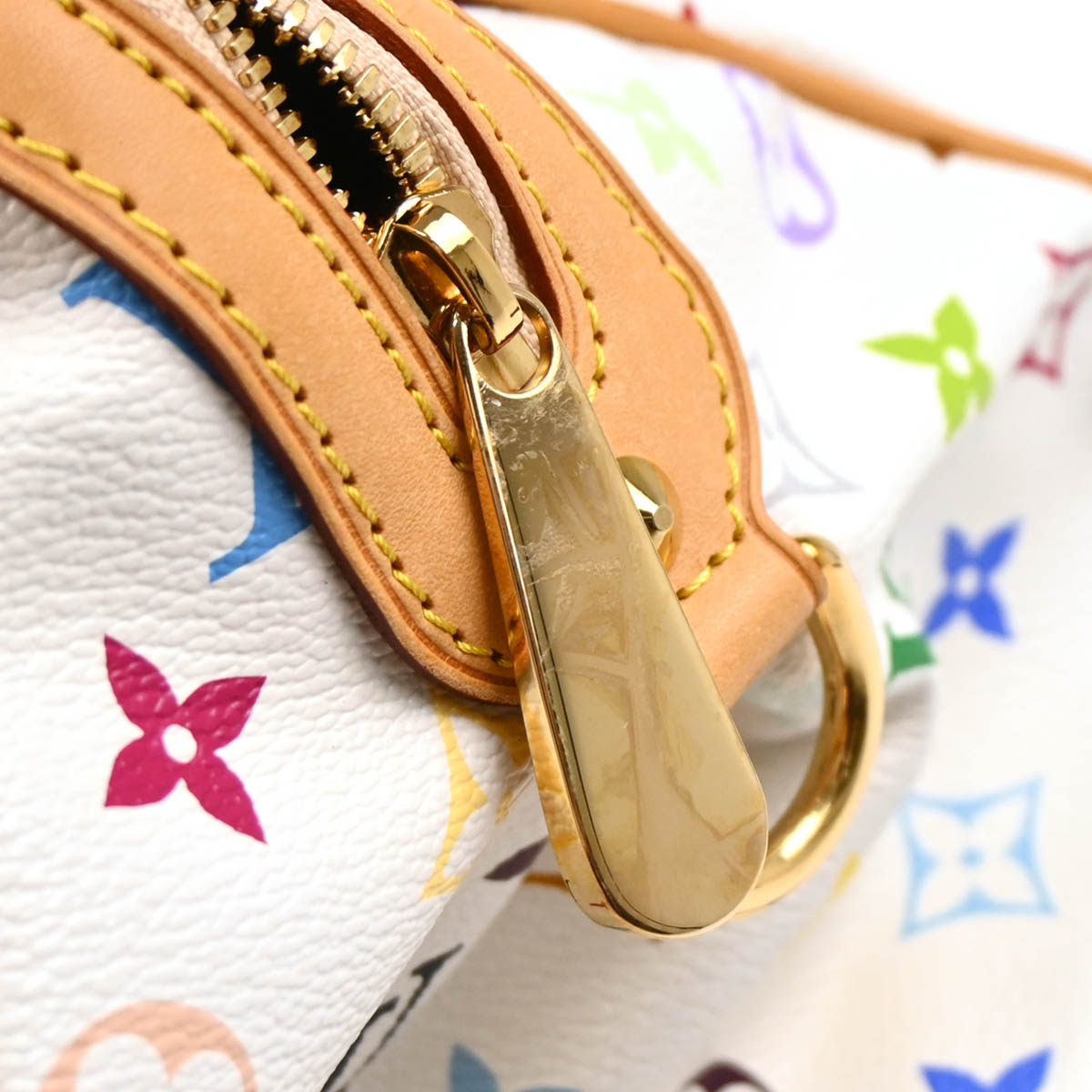 Louis Vuitton 2010 White Monogram Multicolor Courtney MM M45641