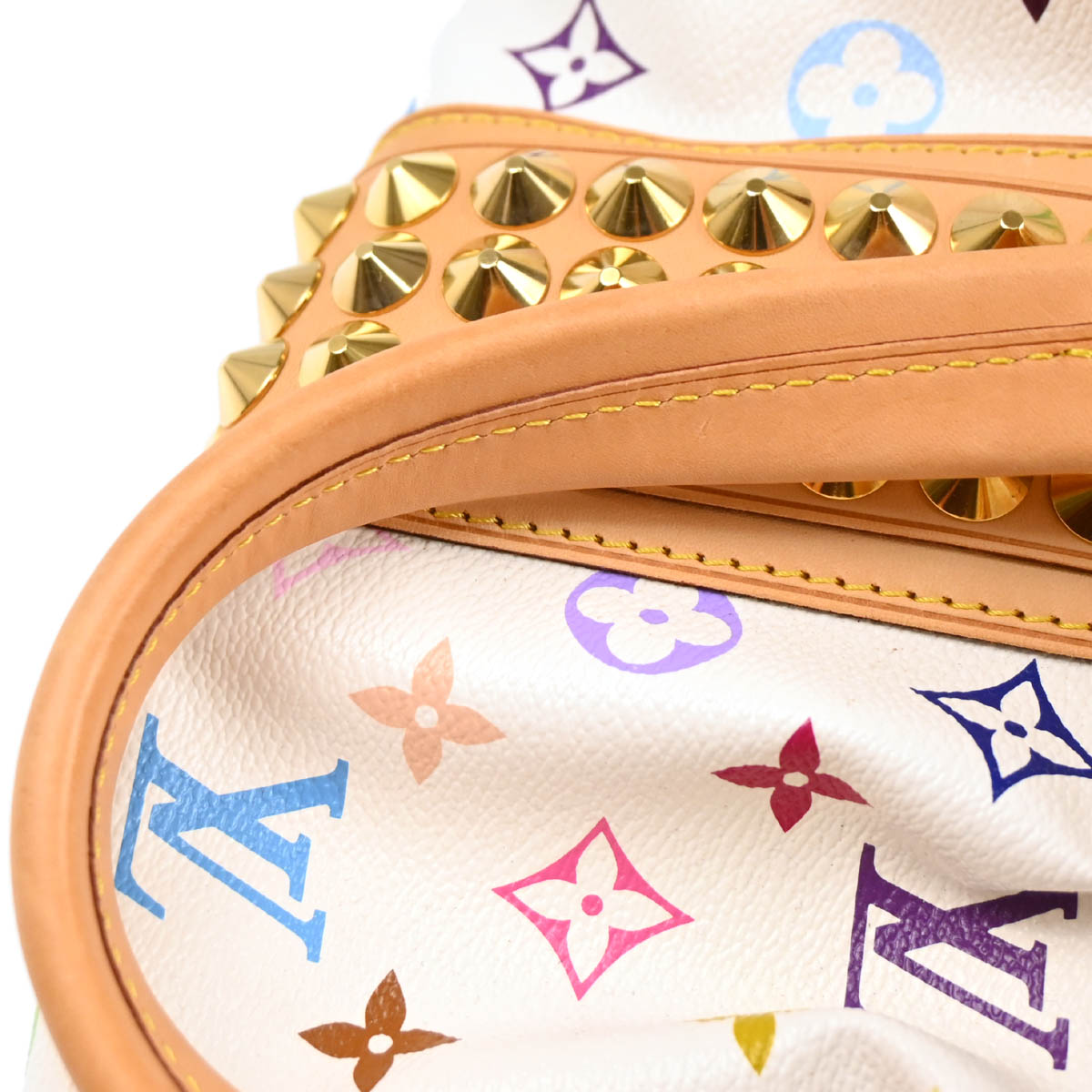 Louis Vuitton 2010 White Monogram Multicolor Courtney MM M45641