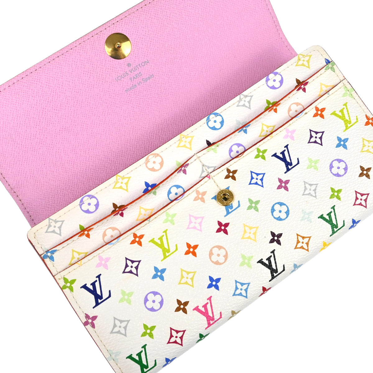 Louis Vuitton 2010 Multicolor Portefeuille Sarah Wallet M93744