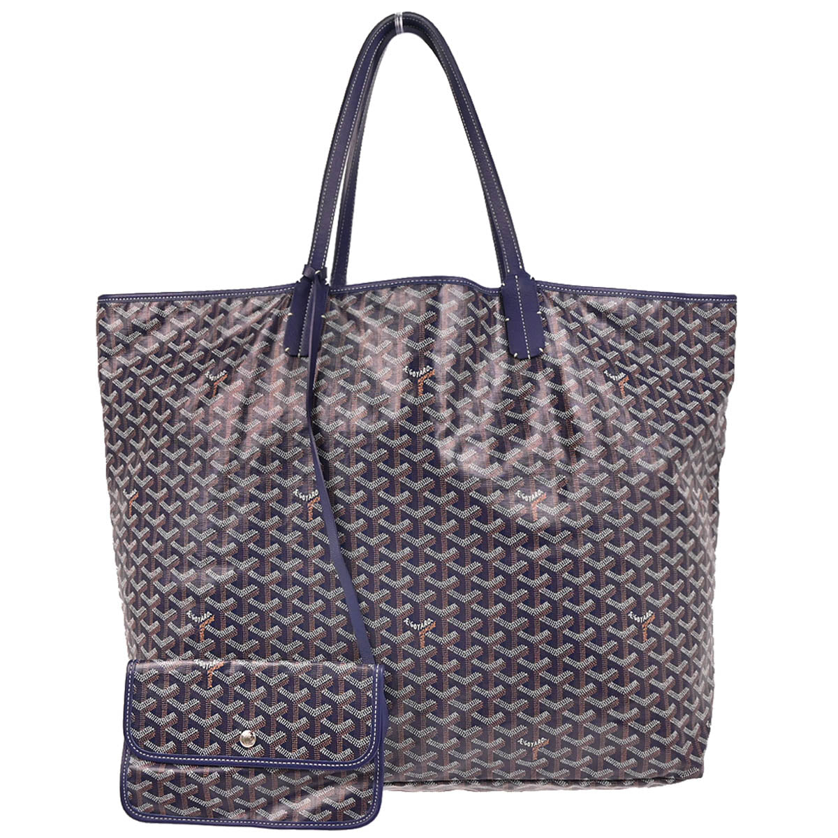 Goyard 2018 Navy Saint Louis XXL Tote Handbag