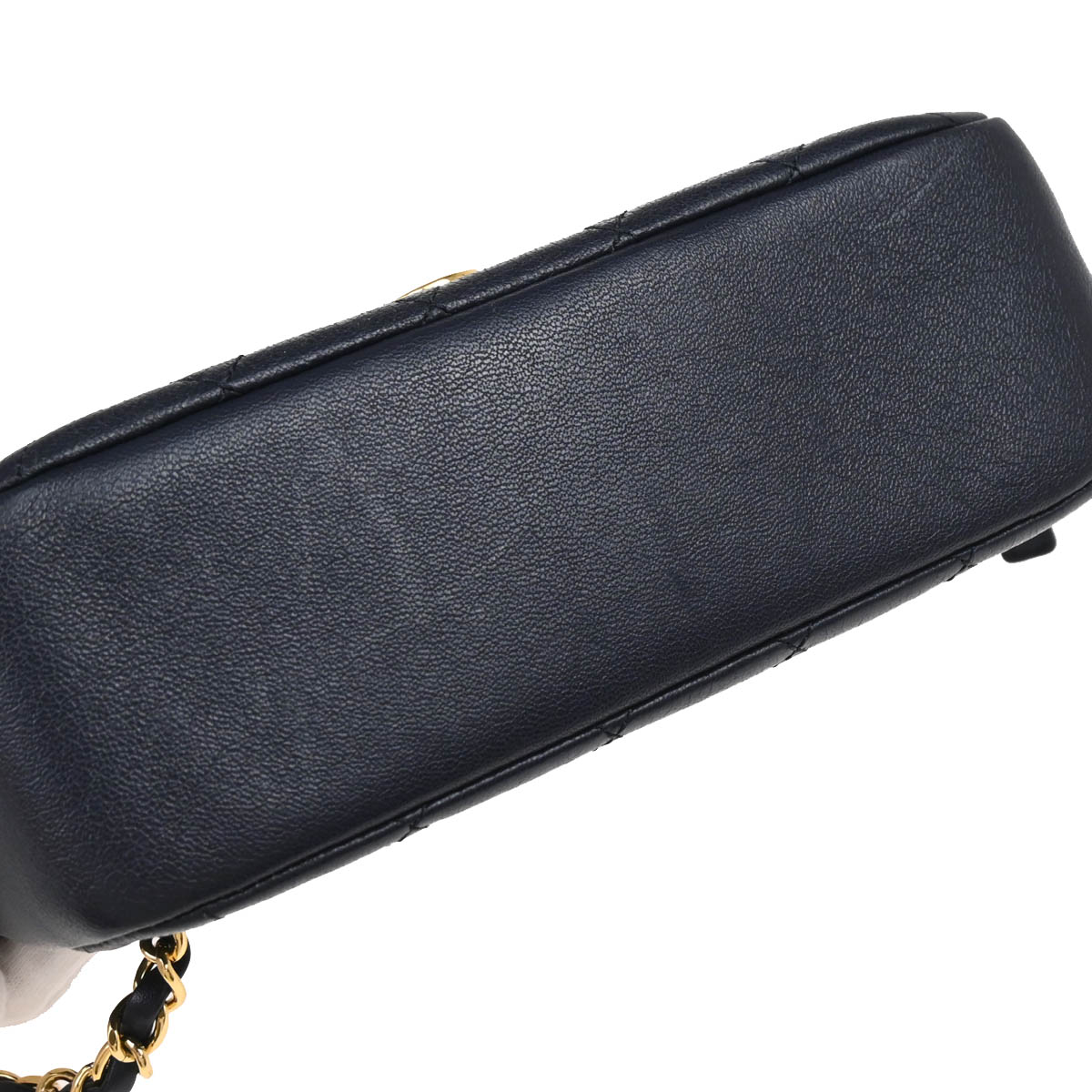 Chanel 2019 Navy Lambskin Camera Bag Mini