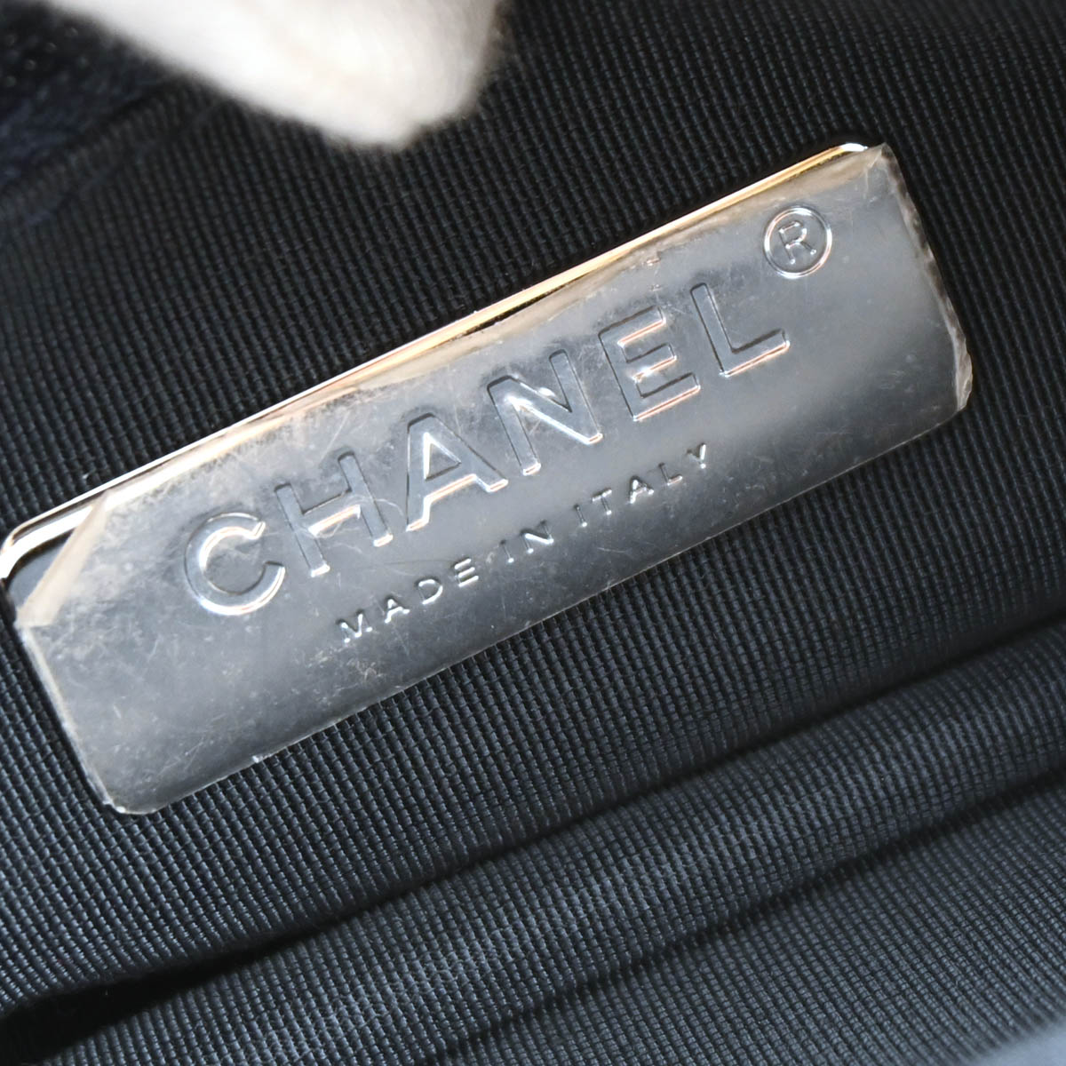 Chanel 2019 Navy Lambskin Camera Bag Mini