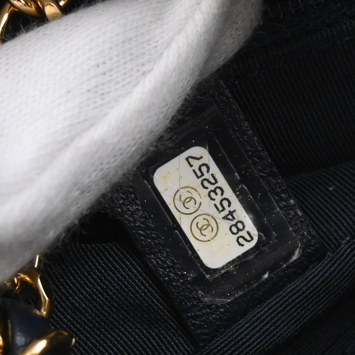 Chanel 2019 Navy Lambskin Camera Bag Mini