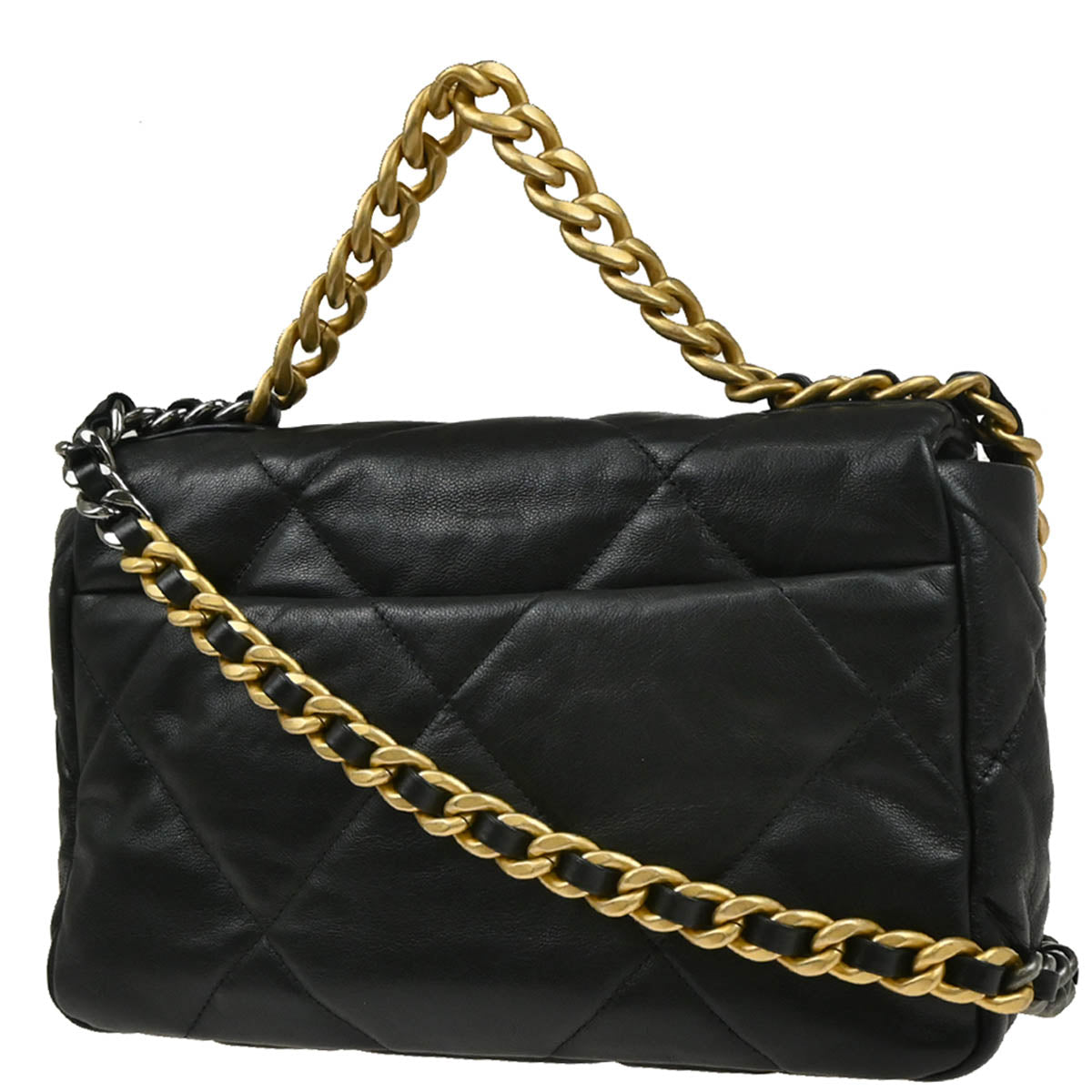 Chanel 2019 Black Calfskin Chanel 19 2way Handbag