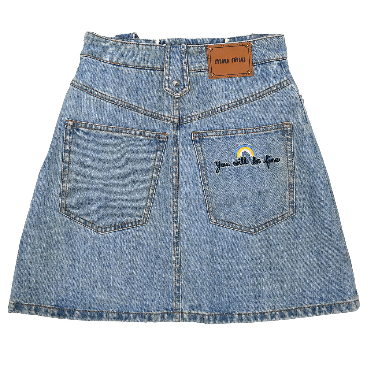 Miu Miu 2018 Denim Skirt Blue #38