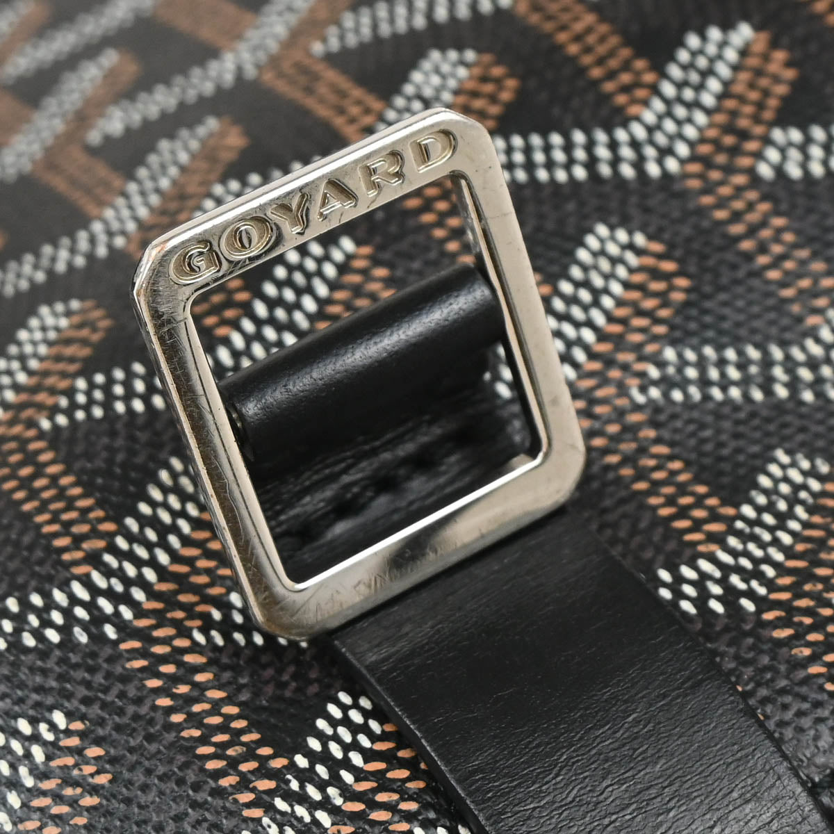 Goyard 2016 Black Belvedere MM Shoulder Bag