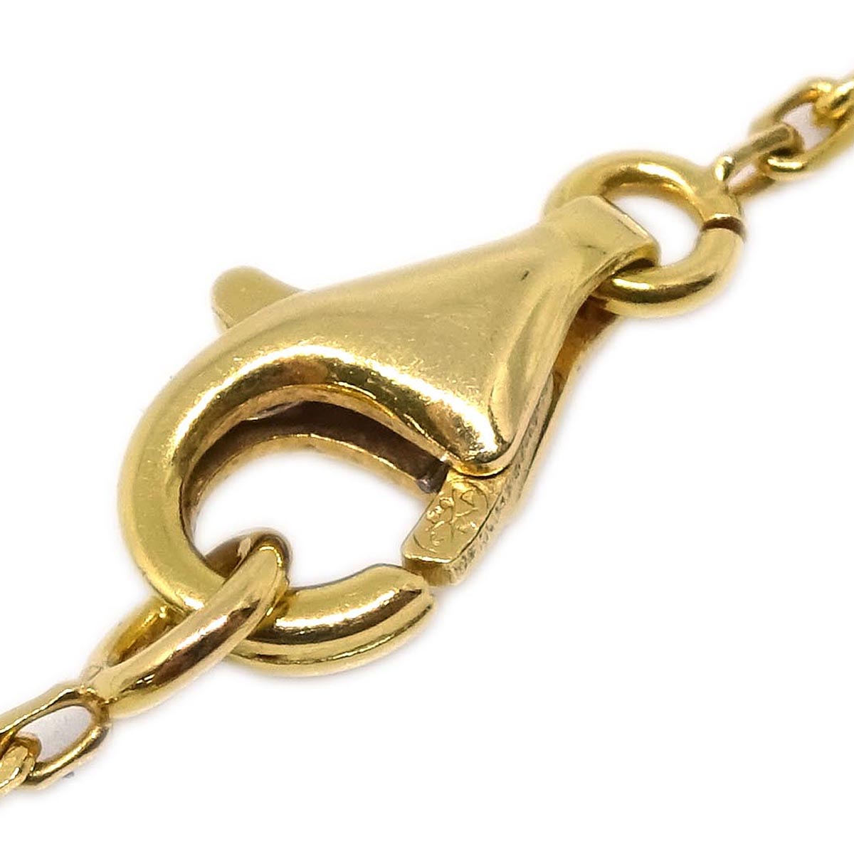 Van Cleef & Arpels Vintage Alhambra Pendant Necklace Au750 Onyx