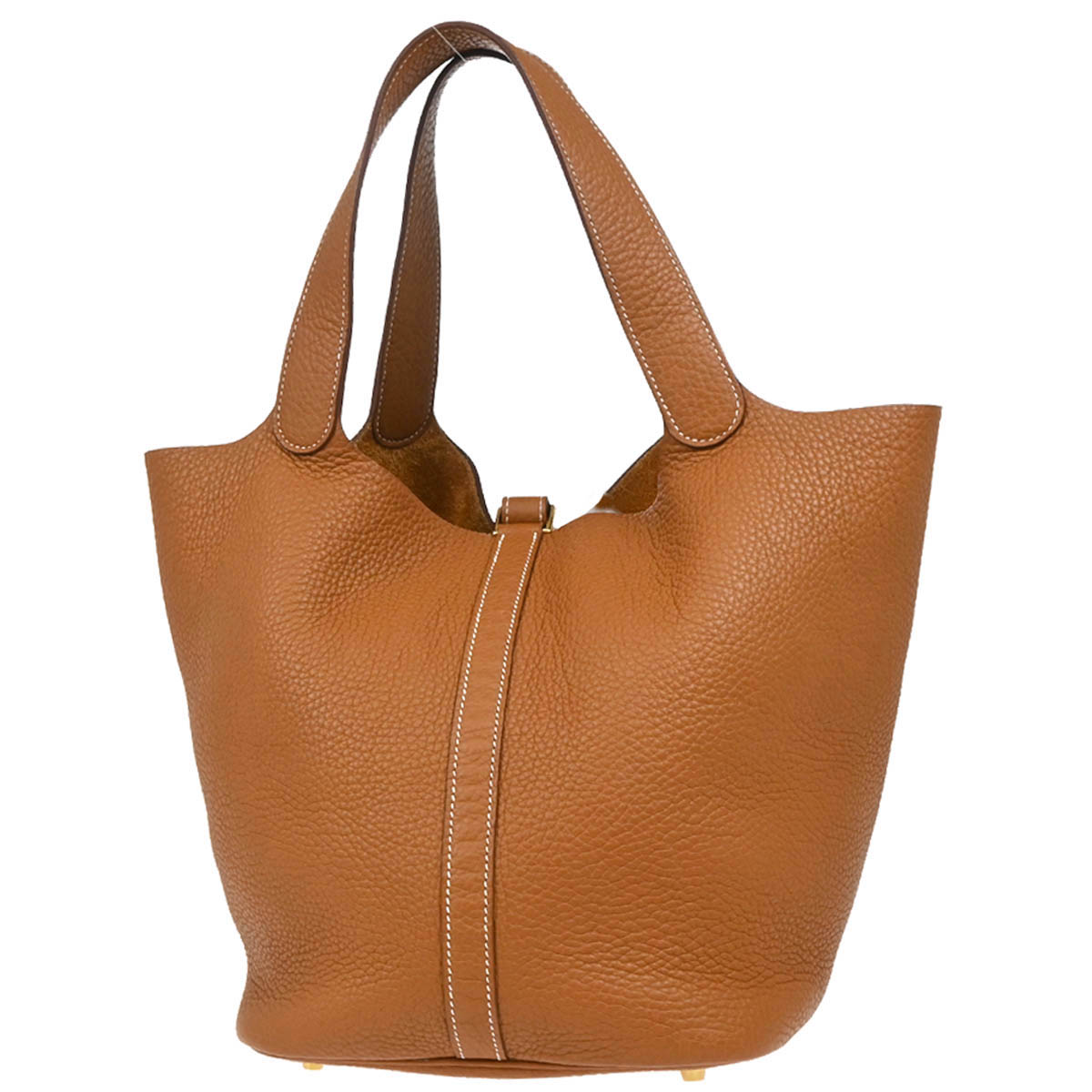 Hermes 2019 Gold Taurillon Clemence Picotin Lock 26 GM Handbag