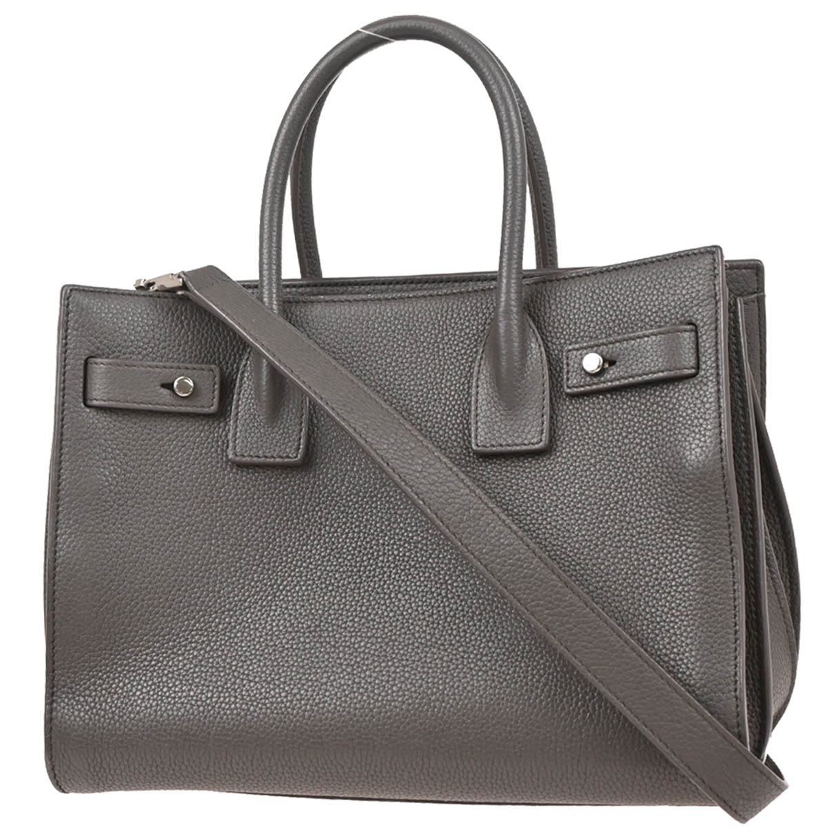 Saint Laurent Gray Sac de Jour 2way Shoulder Handbag