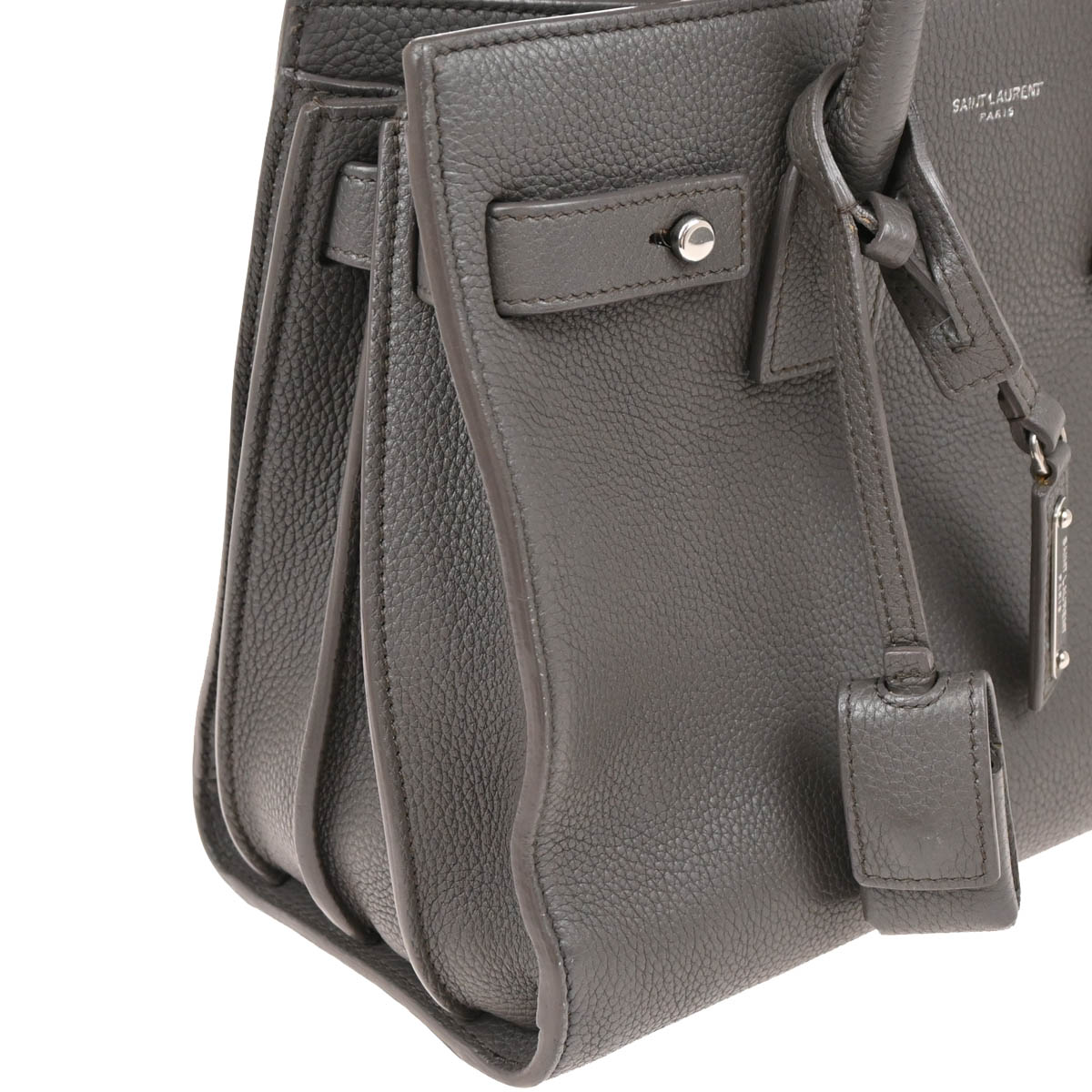 Saint Laurent Gray Sac de Jour 2way Shoulder Handbag