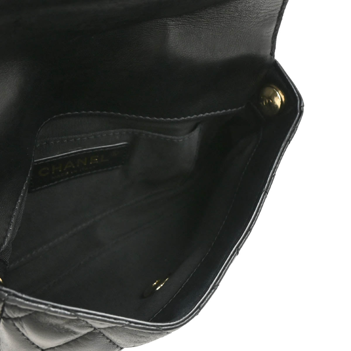 Chanel 2019 Black Lambskin Double Shoulder Bag